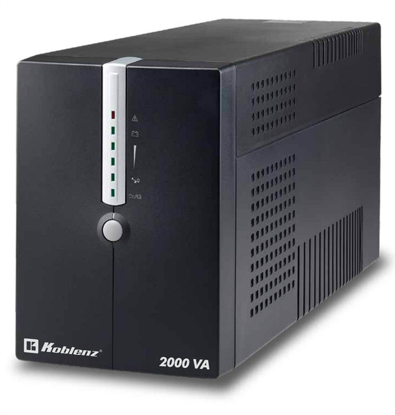 Koblenz 20012-USB/R 2000VA 8AC outlet(s) Compact Black uninterruptible power supply (UPS)