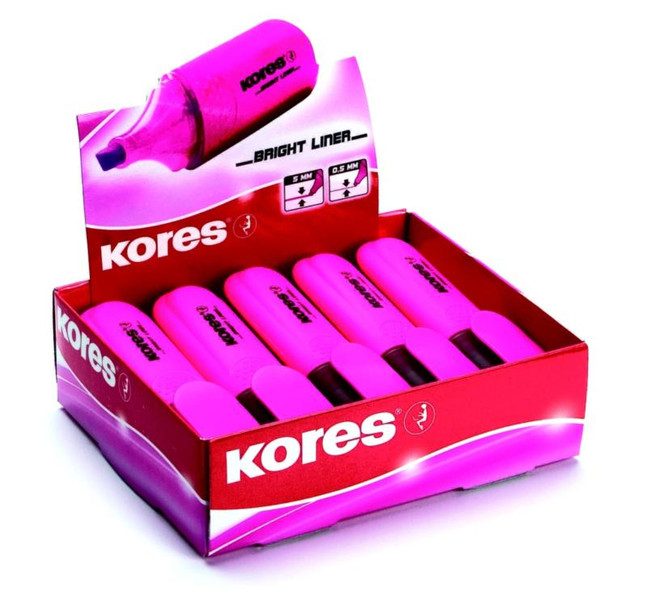 Kores TM36102 Розовый 10шт маркер