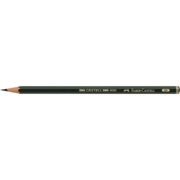 Faber-Castell CASTELL 9000 6B 1шт графитовый карандаш