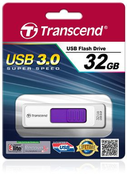 Transcend JetFlash elite 770 32GB 32GB USB 3.0 (3.1 Gen 1) Typ A Weiß USB-Stick