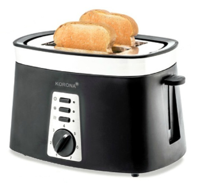 Korona 21200 2slice(s) 850W Black,Stainless steel toaster