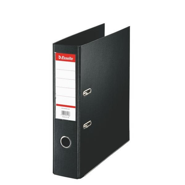 Esselte Plastic Standard Lever Arch Files, Black Schwarz Ringmappe