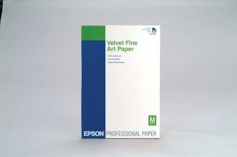 Epson Velvet Fine Art Paper, A3+, 260g/m², 20 Blatt, White Box