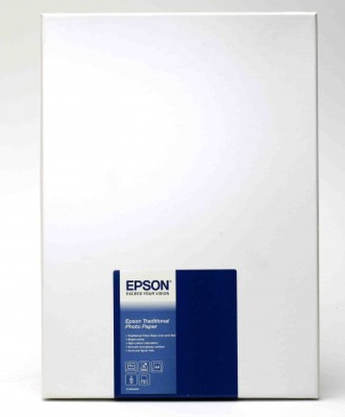 Epson Traditional Photo Paper, DIN A4, 330g/m², 25 Sheets, White Box