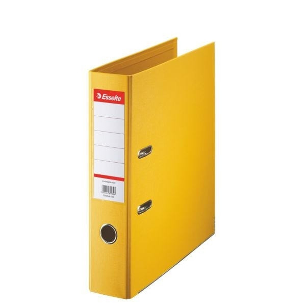 Esselte Plastic Standard Lever Arch Files, Yellow Yellow ring binder