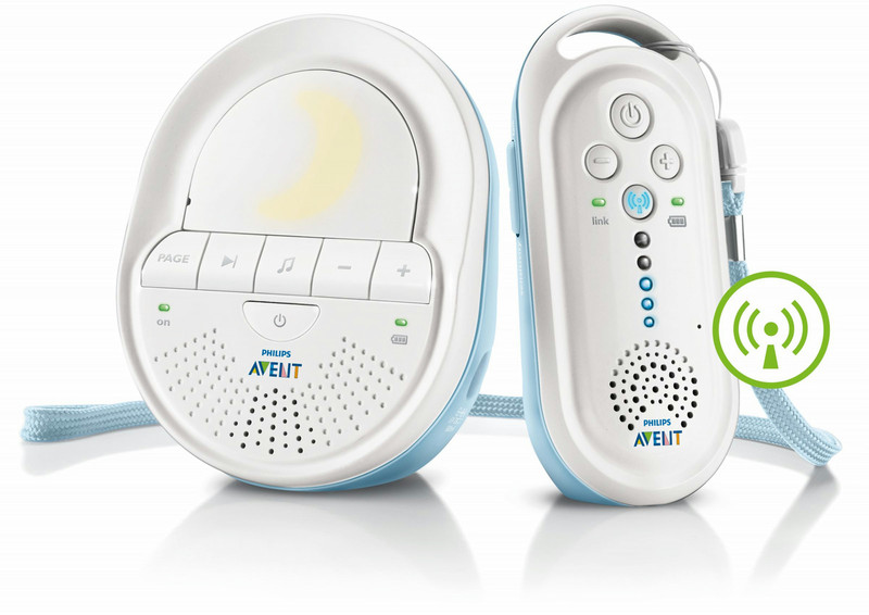 Philips AVENT Audio Monitors SCD505/01 DECT babyphone 120канала Синий, Белый радио-няня