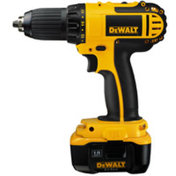 DeWALT DC722KL Дрель с рукояткой пистолетного типа Литий-ионная (Li-Ion) 2А·ч 2100г Черный, Желтый