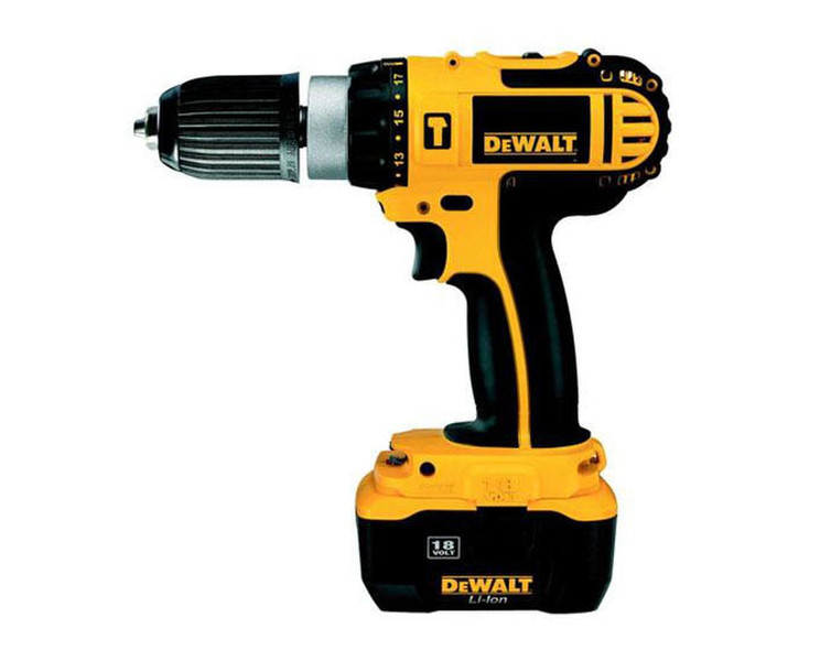 DeWALT DC727KL Дрель с рукояткой пистолетного типа Литий-ионная (Li-Ion) 2А·ч 2200г Черный, Желтый