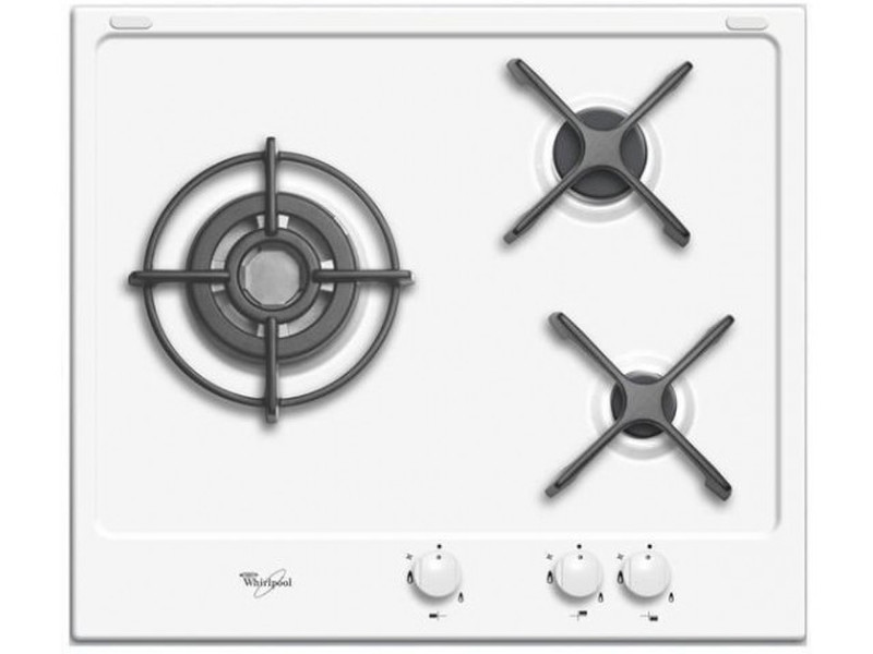 Whirlpool AKT653WH Eingebaut Gas Weiß Kochfeld