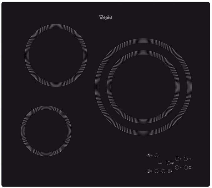 Whirlpool AKT807NE Eingebaut Elektro Schwarz Kochfeld