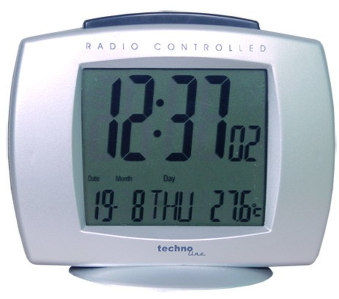 Technoline WT 189 Digital table clock Rectangular Silver