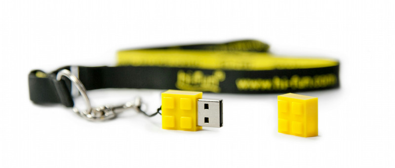 hi-Fun hi-Memory 4GB 4ГБ USB 2.0 Желтый USB флеш накопитель
