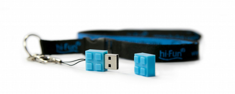 hi-Fun hi-Memory 4GB 4GB USB 2.0 Typ A Blau USB-Stick