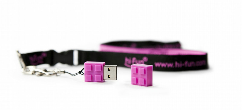 hi-Fun hi-Memory 4GB 4ГБ USB 2.0 Фиолетовый USB флеш накопитель