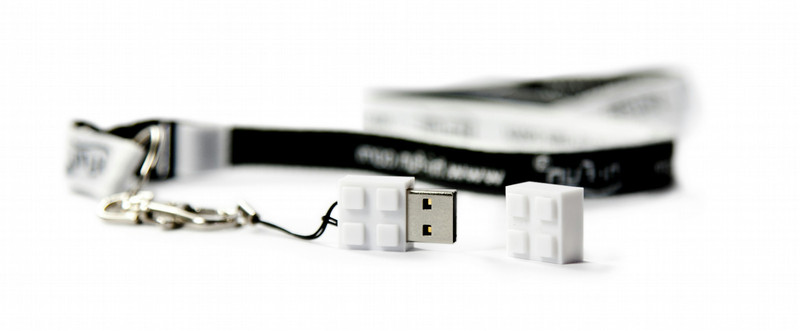 hi-Fun hi-Memory 4GB 4ГБ USB 2.0 Белый USB флеш накопитель
