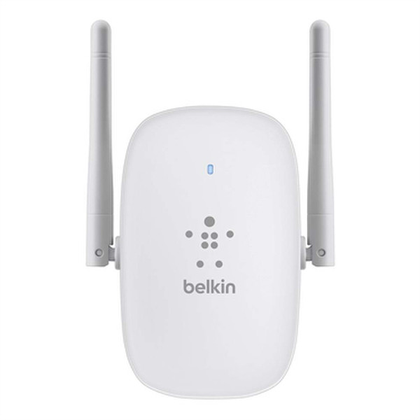 Belkin N300 Network transmitter Серый, Белый