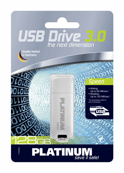 Bestmedia 128GB USB3.0 128GB USB 3.0 (3.1 Gen 1) Type-A Silver USB flash drive