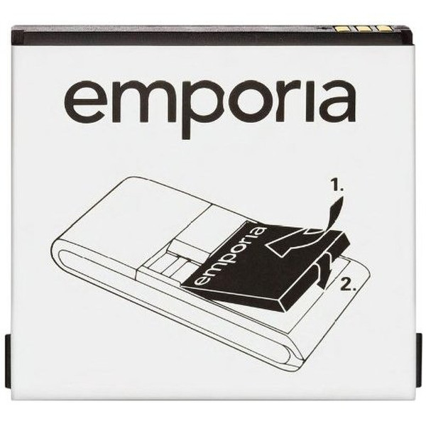 Emporia Ersatzakku Solid plus Lithium-Ion 1750mAh 3.7V Wiederaufladbare Batterie