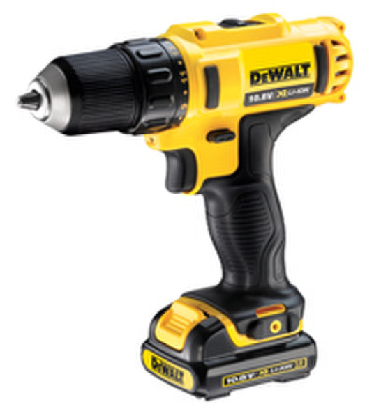 DeWALT DCD710S2 +Bits Дрель с рукояткой пистолетного типа Литий-ионная (Li-Ion) 1500А·ч Черный, Желтый