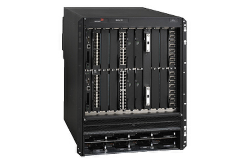 Brocade MLXe-16 Подключение Ethernet Черный проводной маршрутизатор