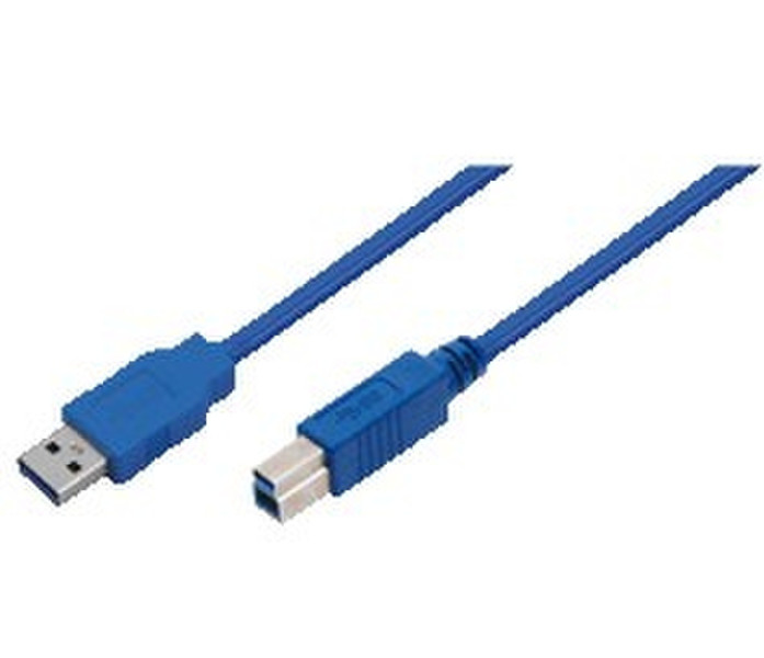 LogiLink USB 3.0 A/B 1m 1м USB A USB B Синий