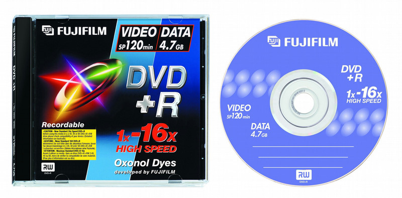 Fujifilm DVD+R 4,7Gb jewelcase 16x 4.7ГБ 5шт