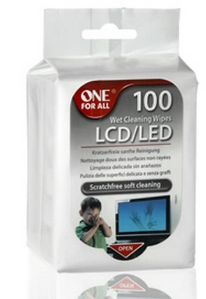 One For All SV 8405 LCD/TFT/Plasma Equipment cleansing wet cloths набор для чистки оборудования