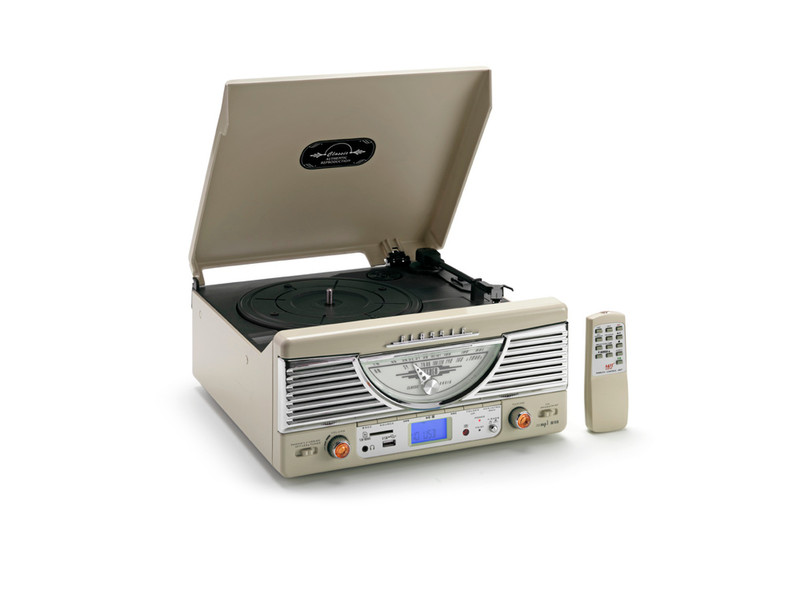 Lenco TT-32 Belt-drive audio turntable Cremefarben Plattenspieler