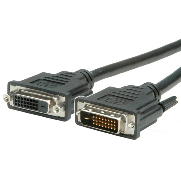 Value Monitor DVI Cable, DVI (24+1), Dual Link, M/F 1.0 m