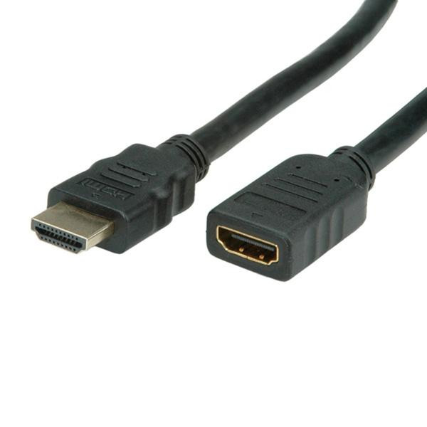 Value HDMI High Speed Cable + Ethernet, M/F 5 m