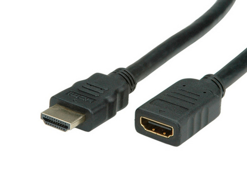 Value HDMI High Speed Cable + Ethernet, M/F 3 m