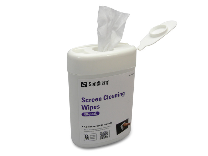 Sandberg Screen Cleaning Wipes 60-pack