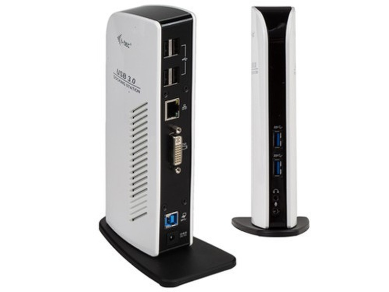 iTEC Advance DVI Video USB 3.0 USB 3.0 (3.1 Gen 1) Type-A Черный, Cеребряный док-станция для ноутбука