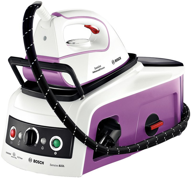 Bosch TDS2210 800W 1.2L Palladium soleplate Violet,White steam ironing station