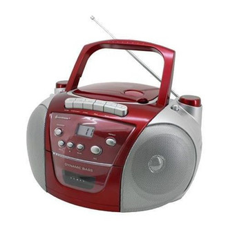Soundmaster SCD-5402 Digital Rot, Silber CD-Radio
