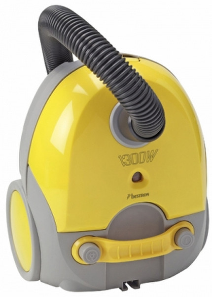 Bestron ABC1300S Cylinder vacuum 1.3L 1300W Grey,Yellow vacuum