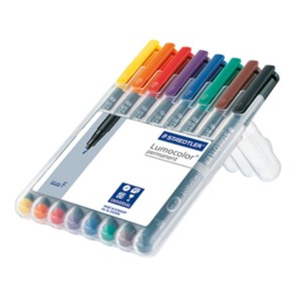 Lumocolor 318 Schwarz, Blau, Braun, Grün, Rot, Violett, Gelb 8Stück(e) Permanent-Marker