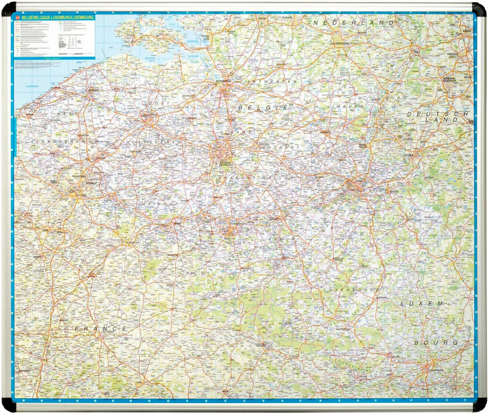 Nobo Magnethaftende Straßenkarte - Belgien