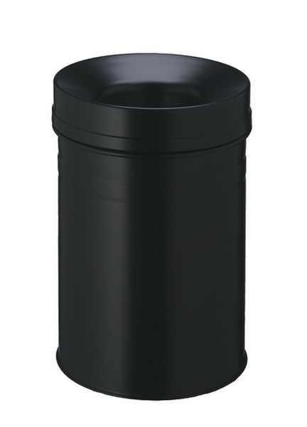 Durable Waste basket Safe+ round 15 15L Black waste basket