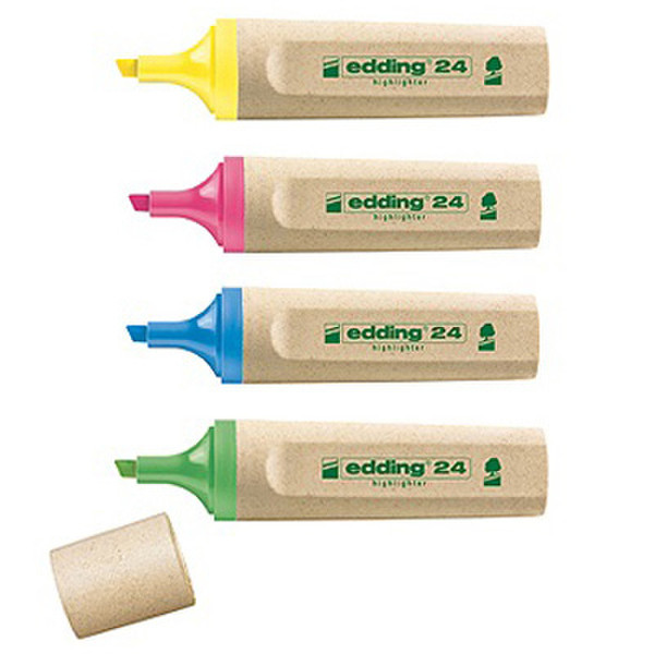 Edding EcoLine 24 Blue,Green,Pink,Yellow 4pc(s) marker