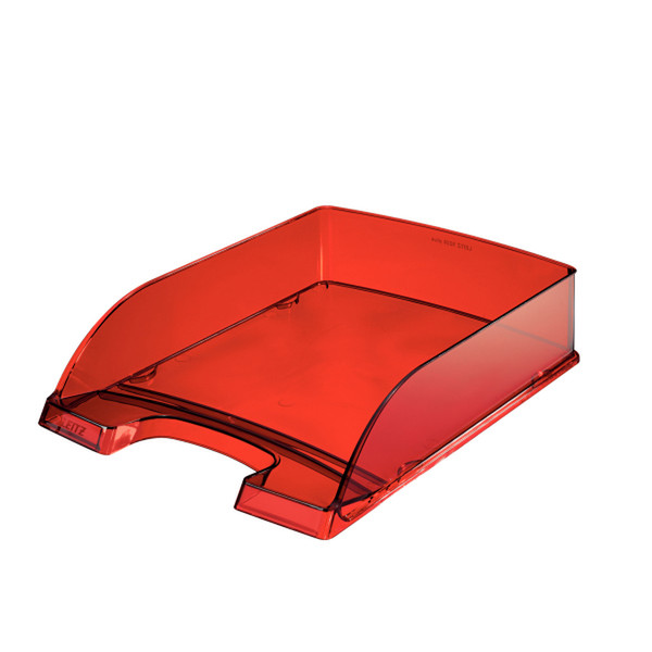 Leitz 52260028 Polystyrene Red,Transparent desk tray