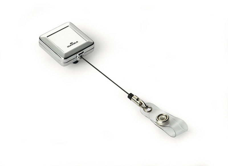 Durable Badge reel chrome Quadro 1шт