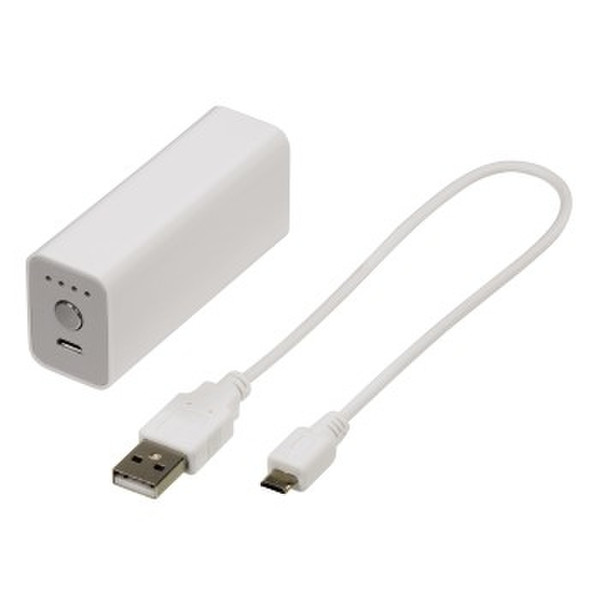 Hama Universal Power Pack, 2600mAh Lithium-Ion (Li-Ion) 2600mAh White