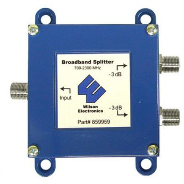 Wilson Electronics Broadband Splitter Cable splitter Blau