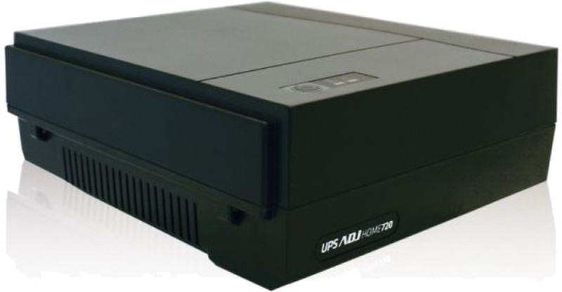 Adj 650-00722 720VA 2AC outlet(s) Schwarz Unterbrechungsfreie Stromversorgung (UPS)