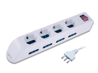Adj ADJPSHM203081W 12AC outlet(s) 250V 1.5m White surge protector
