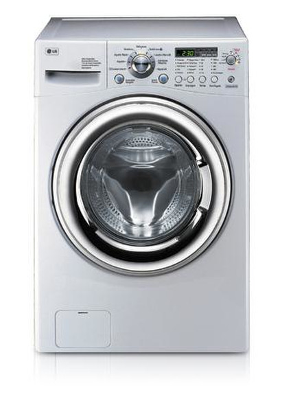 LG WDE13890RD Freistehend Frontlader Weiß Waschtrockner