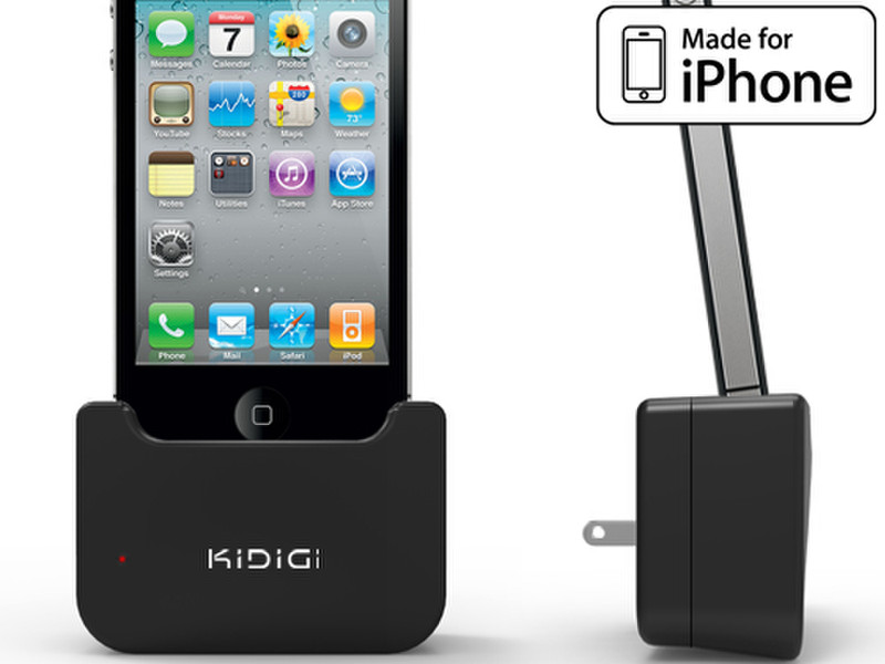 KiDiGi 20644 Для помещений Черный зарядное для мобильных устройств