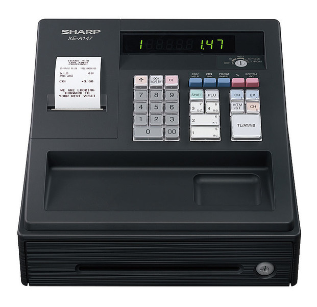 Sharp XEA-147BK LED cash register