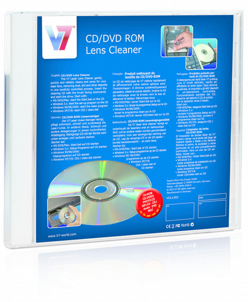V7 CD/DVD ROM Lens Cleaner